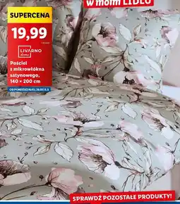 Lidl Komplet pościeli dwustronnej z mikrowłókna satynowego 140 x 200 + 70 80 cm Livarno Home oferta