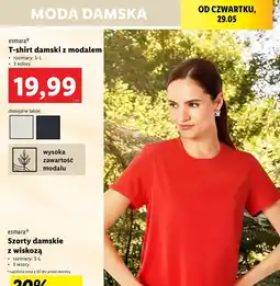 Lidl T-shirt damski s-l Esmara oferta