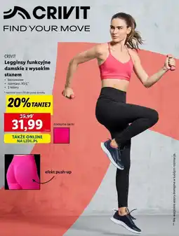 Lidl Legginsy termiczne damskie xs-l Crivit oferta