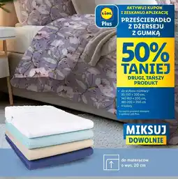 Lidl Prześcieradło z dżerseju gumką 180-200 x 200 cm oferta