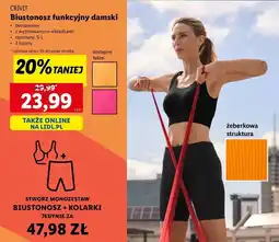 Lidl Biustonosz sportowy rozm. s-l Crivit oferta