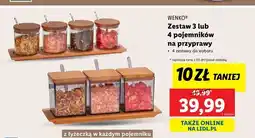 Lidl Pojemniki na przyprawy Wenko oferta