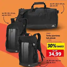 Lidl Plecak sportowy Crivit oferta