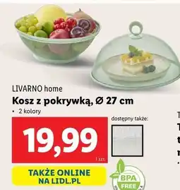 Lidl Kosz z pokrywką 27 cm Livarno Home oferta