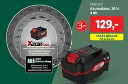 Lidl Akumulator litowo-jonowy 20v 4ah Parkside oferta