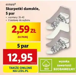 Lidl Skarpetki damskie rozm. 35-42 Esmara oferta