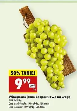 Biedronka Winogrona białe oferta