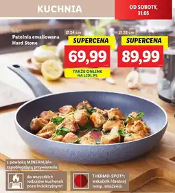 Lidl Patelnia hard stone 28 cm Tefal oferta