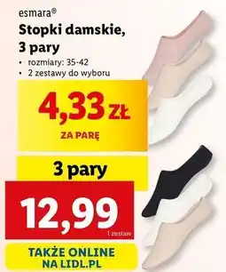 Lidl Stopki damskie 35-42 Esmara oferta