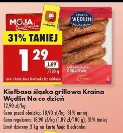 Biedronka Kiełbasa śląska grillowa Kraina Wędlin oferta