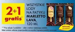 Biedronka Lód strawberry lava Marletto oferta