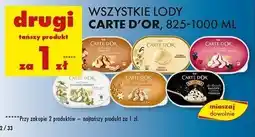 Biedronka Lody salted caramel Algida Carte D'or Les Classiques oferta