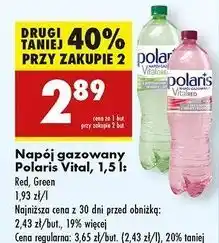 Biedronka Woda red Polaris Vital oferta