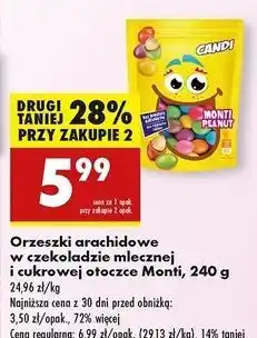 Biedronka Orzeszki arachidowe w czekoladzie mlecznej Candi (Biedronka) oferta