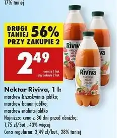 Biedronka Nektar marchew-malina-jabłko Riviva oferta