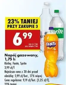 Biedronka Napój tonic water Kinley oferta