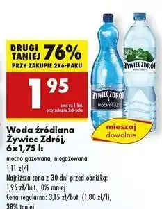Biedronka Woda niegazowana Żywiec Zdrój oferta