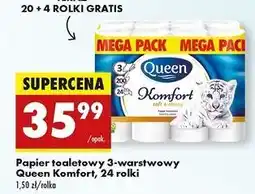 Biedronka Papier toaletowy komfort Queen oferta