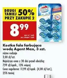 Biedronka Zawieszka do wc turquise breeze Agent Max Active & Colour oferta
