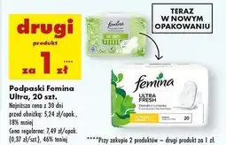 Biedronka Podpaski normal Femina Fresh Protection oferta
