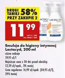 Biedronka Emulsja do higieny intymnej łagodząca Lactacyd Femina oferta