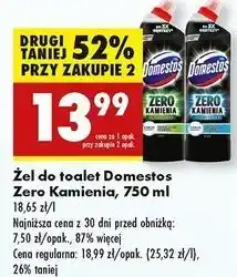 Biedronka Żel do wc blue Domestos Zero Kamienia oferta