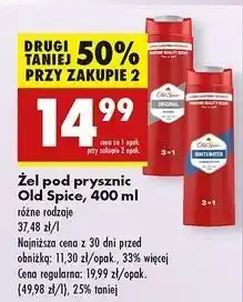 Biedronka Żel pod prysznic Old Spice Whitewater oferta