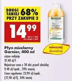 Biedronka Płyn micelarny z olejkiem arganowym Garnier Skin Naturals oferta