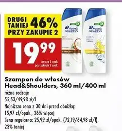 Biedronka Szampon do włosów deep hydration Head&Shoulders oferta