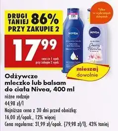 Biedronka Balsam do ciała cherry blossom & jojoba oil Nivea oferta