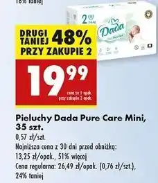 Biedronka Pieluchy 2 mini Dada Pure Care oferta