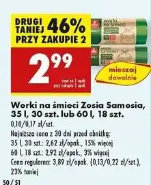 Biedronka Worki na śmieci 60 l Zosia Samosia oferta