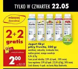 Biedronka Jogurt mango marakuja Fruvita Skyr oferta