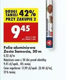 Biedronka Folia spożywcza 30 m Zosia Samosia oferta