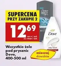 Biedronka Żel pod prysznic clean comfort Dove Men+Care oferta