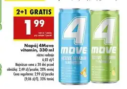 Biedronka Napój witamina c 4Move Active Vitamin oferta