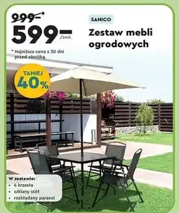 Biedronka Zestaw mebli ogrodowych Sanico oferta