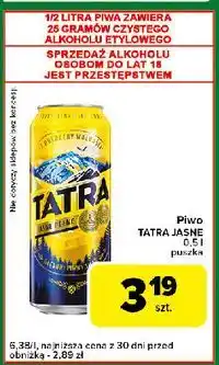 Carrefour Express Piwo Tatra Jasne Pełne oferta