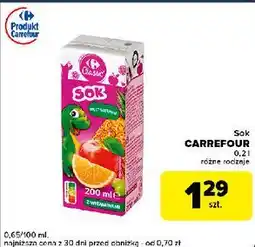 Globi Sok multiwitamina Carrefour Classic oferta