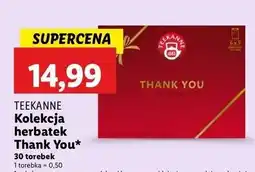 Lidl Zestaw herbat thank you Teekanne oferta