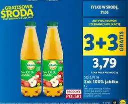 Lidl Sok jabłkowy 100 % Solevita oferta