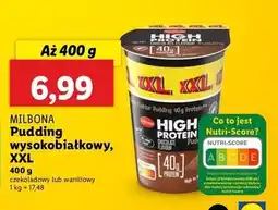 Lidl Pudding wysokobiałkowy czekoladowy Milbona oferta