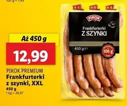 Lidl Frankfurterki z szynki Pikok oferta