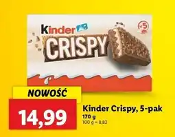 Lidl Batony Kinder Crispy oferta