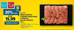 Lidl Mięso mielone z łopatki wieprzowej i wołowej Rzeźnik Codzienna Dostawa oferta