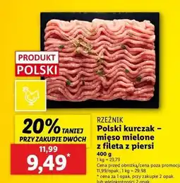 Lidl Mięso mielone z kurczaka Rzeźnik Codzienna Dostawa oferta
