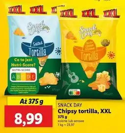 Lidl Chipsy tortilla serowe Snack Day oferta