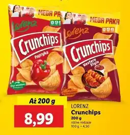 Lidl Chipsy western style Crunchips oferta