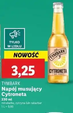 Lidl Napój o smaku rabarbarowym Tymbark Cytroneta oferta