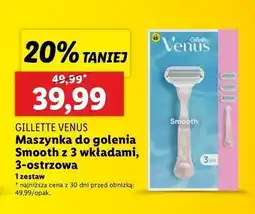 Lidl Maszynka do golenia start + 3 wkłady Gillette Venus Smooth oferta